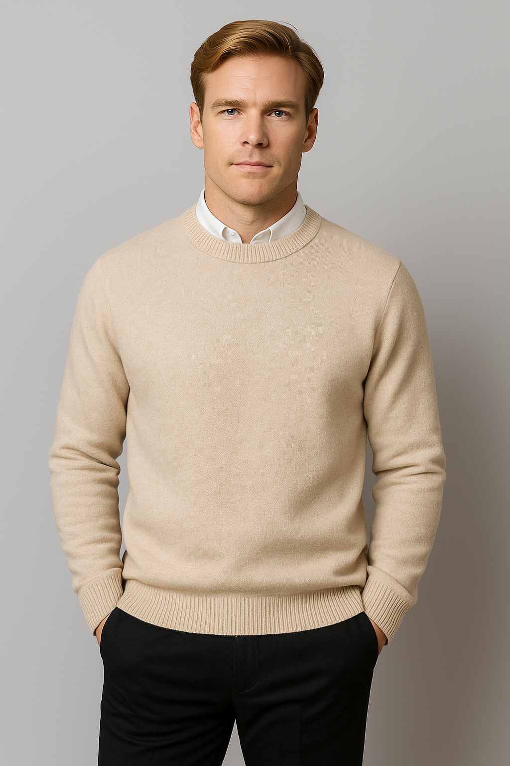 Men’s Classic Crew Neck Knit Sweater for Any Occasion