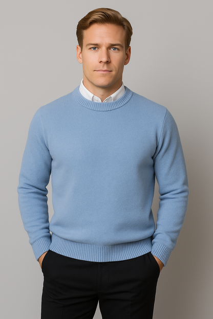 Men’s Classic Crew Neck Knit Sweater for Any Occasion