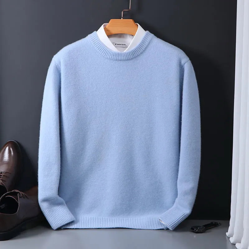 Men's Classic Knit Crew Neck Sweater - Ideal for Any Occasion