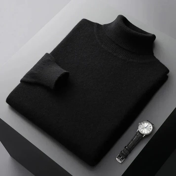 Men's Classic Knit Turtleneck Sweater for Any Occasion