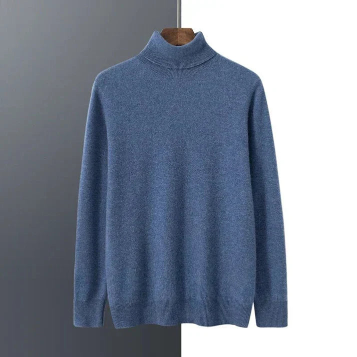 Men's Classic Knit Turtleneck Sweater for Any Occasion