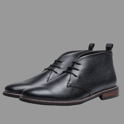 Men's Classic Lace-Up Ankle Boots - Stylish Desert Footwear