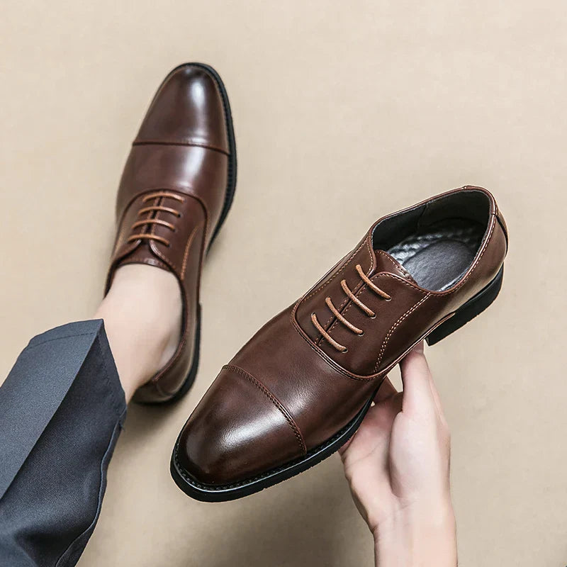 Men’s Classic Oxford Dress Shoes – Stylish Lace-Up Formal Footwear