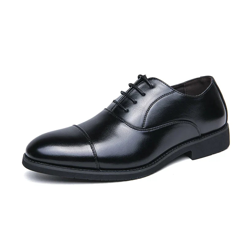 Men’s Classic Oxford Dress Shoes – Stylish Lace-Up Formal Footwear