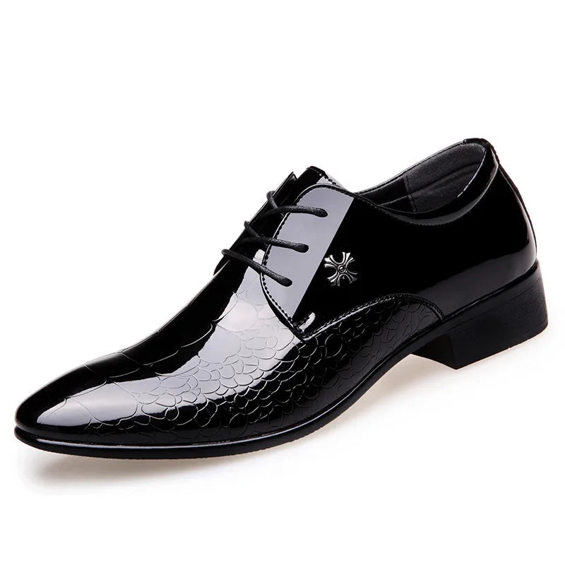 Men’s Classic Oxford Dress Shoes – Textured Style for Formal Events
