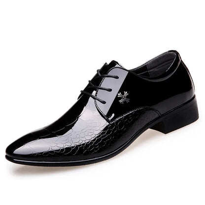 Men’s Classic Oxford Dress Shoes – Textured Style for Formal Events