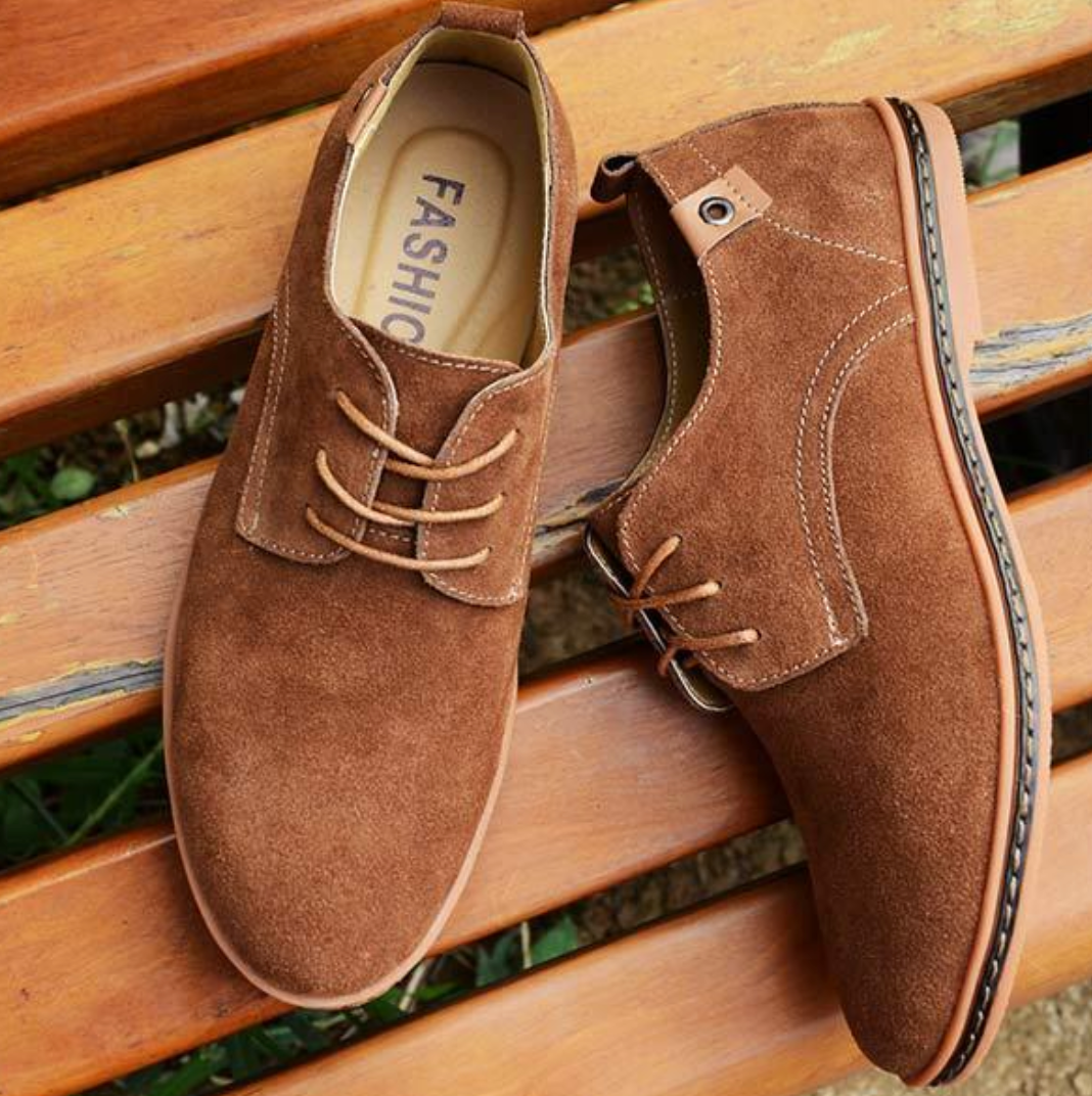 Men’s Classic Round-Toe Dress Shoes for Formal Events