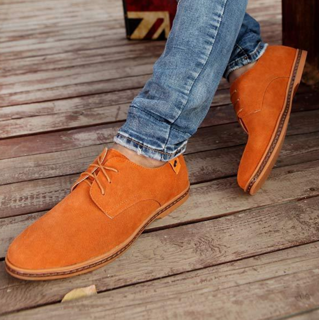 Men’s Classic Round-Toe Dress Shoes for Formal Events