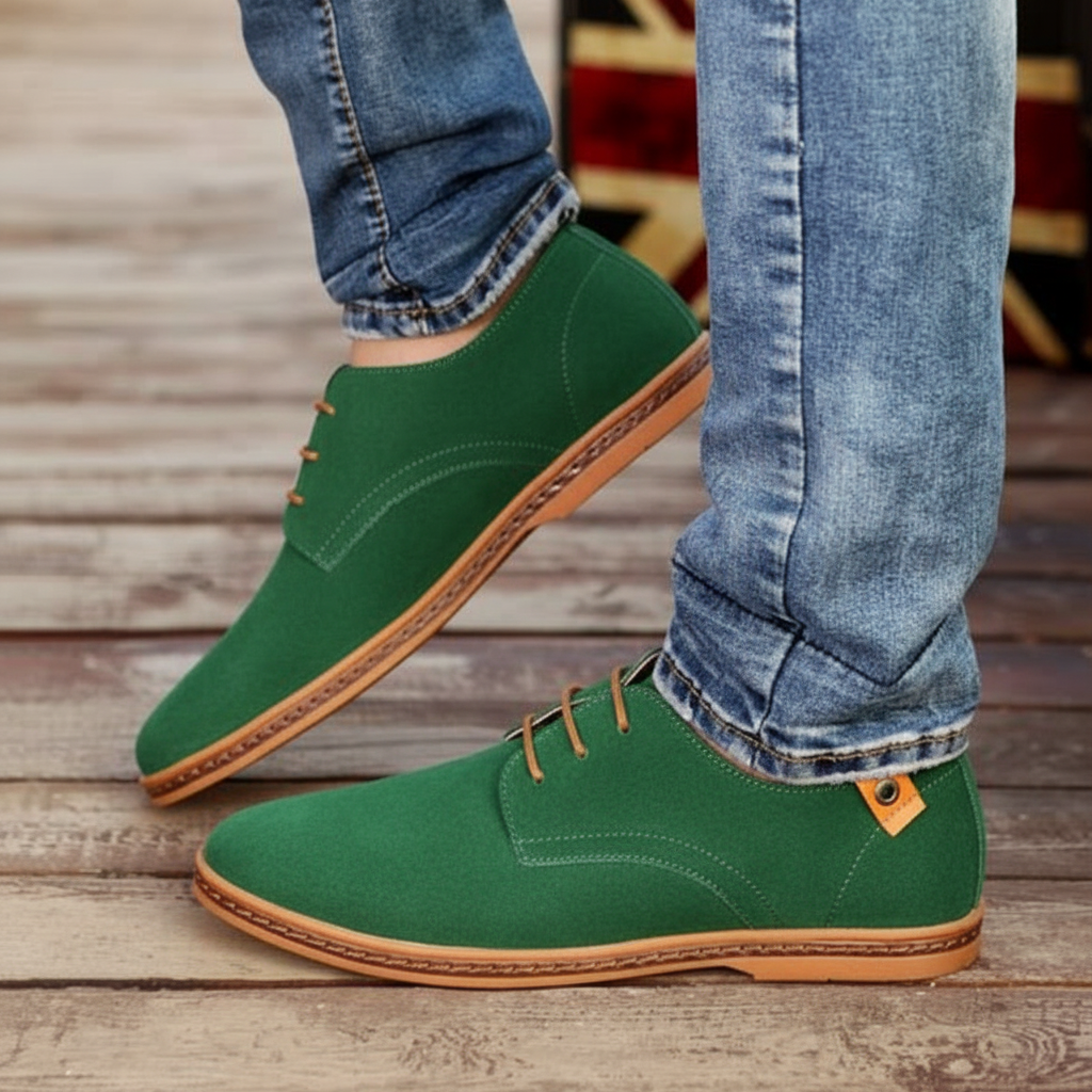 Men’s Classic Round-Toe Dress Shoes for Formal Events