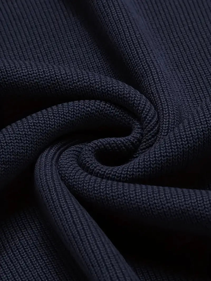 Men's Classic V-Neck Knit Sweater for Fall & Winter
