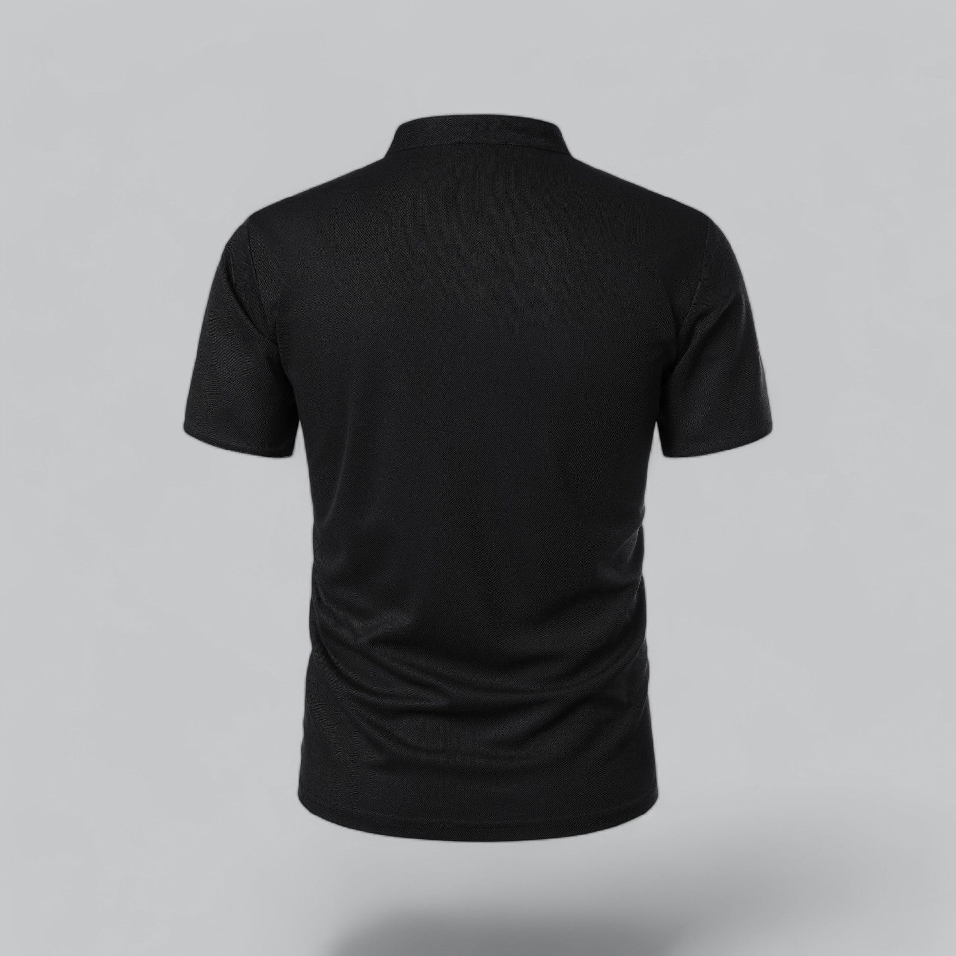 Men’s Collarless Polo Shirt – Classic Style for Any Occasion