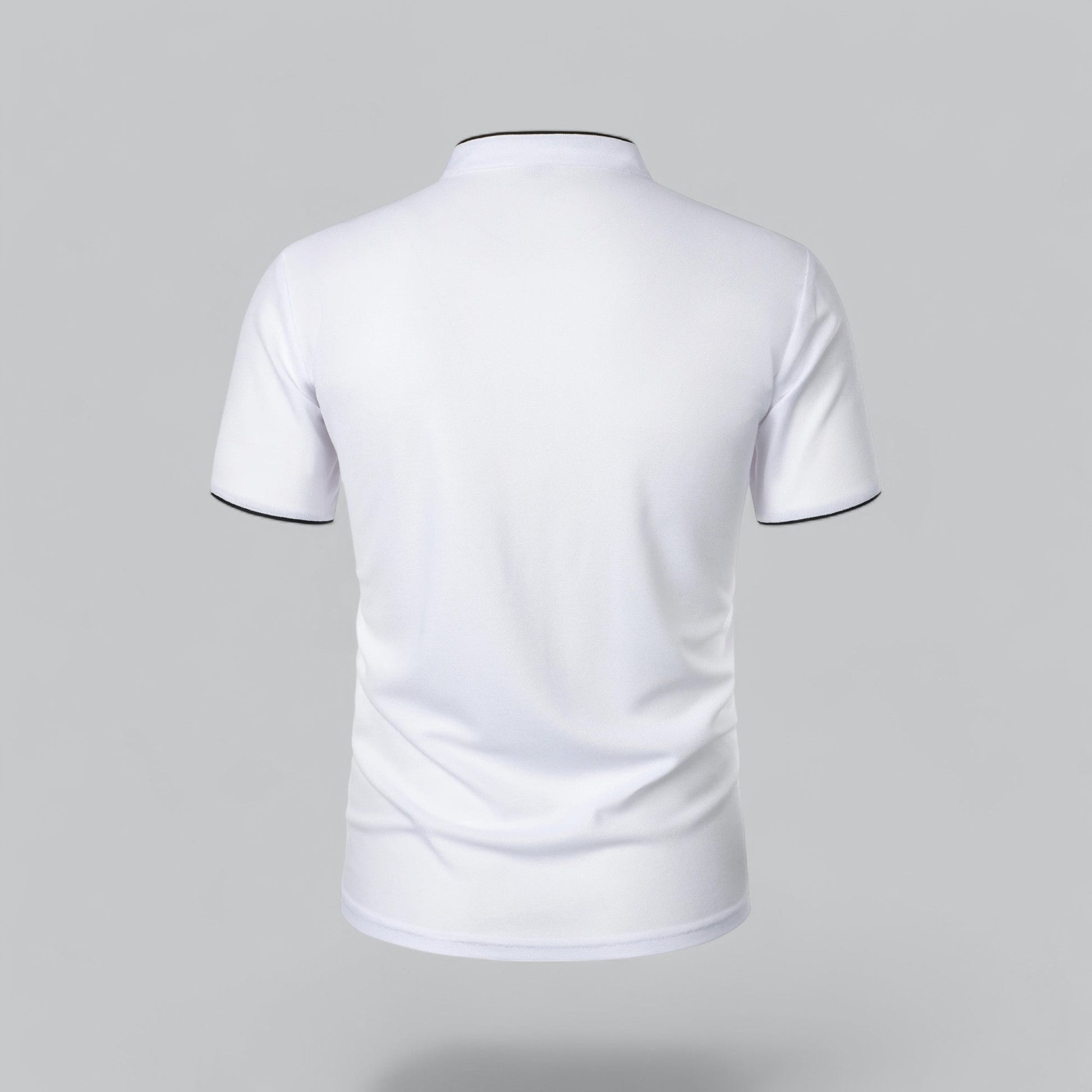 Men’s Collarless Polo Shirt – Classic Style for Any Occasion