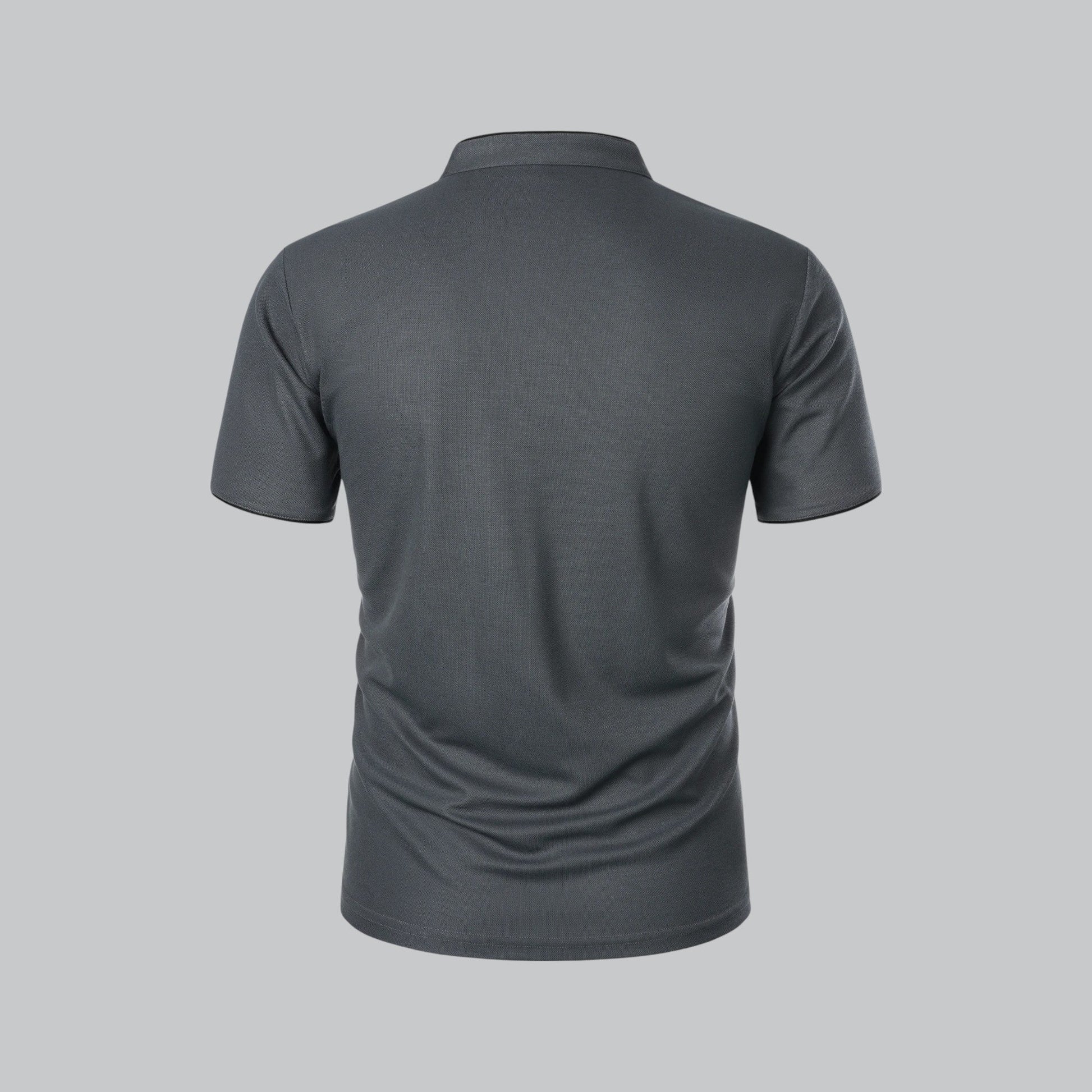 Men’s Collarless Polo Shirt – Classic Style for Any Occasion