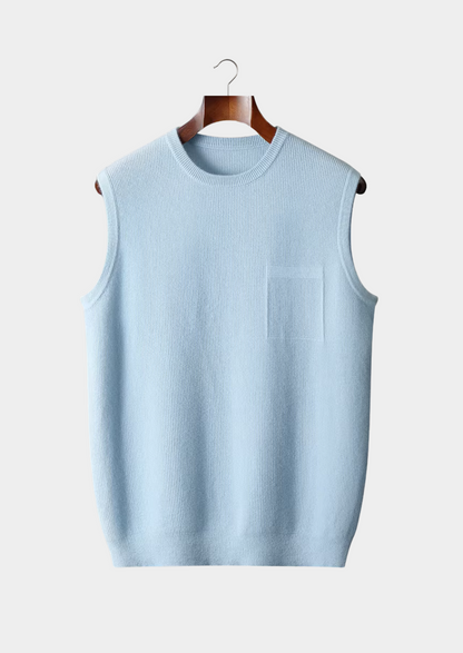 Men’s Crew Neck Vest - Sleek Sleeveless Style for Any Occasion