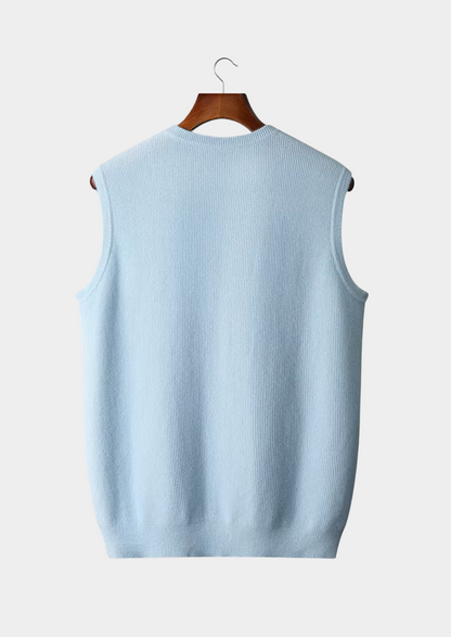 Men’s Crew Neck Vest - Sleek Sleeveless Style for Any Occasion