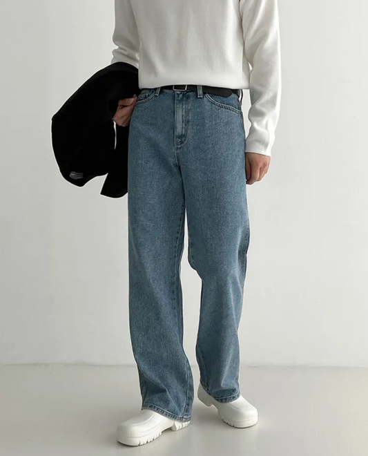 Men's Denim Jeans | Loose Fit Relaxed Style & Everyday Comfort