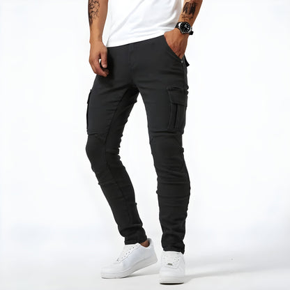 Men's Denim Trousers | Cargo Pocket Design