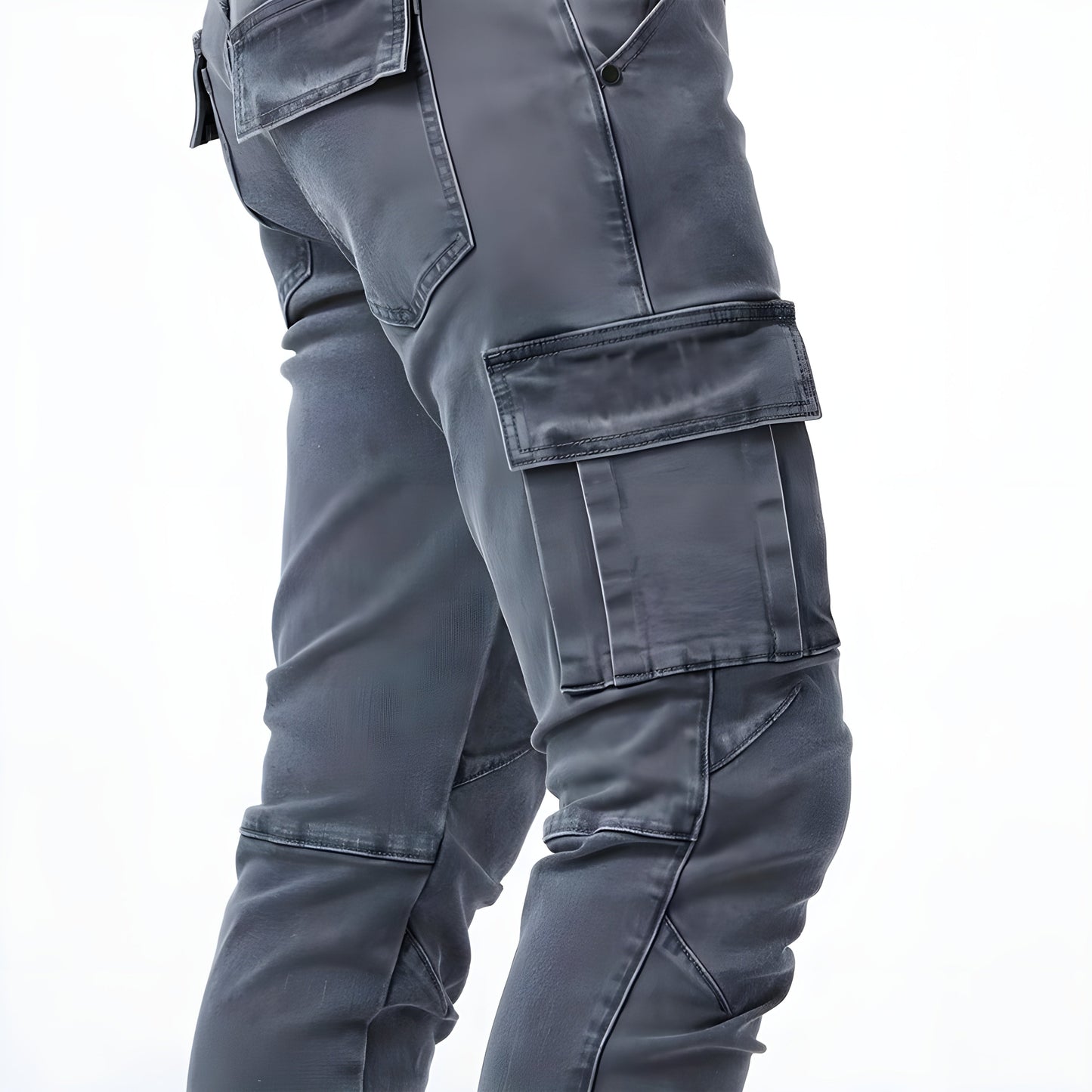 Men's Denim Trousers | Cargo Pocket Design