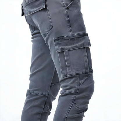Men's Denim Trousers | Cargo Pocket Design