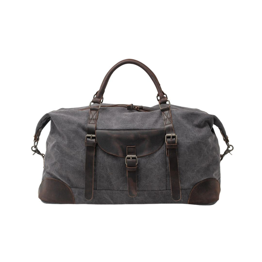 Men's Duffle Bag Contrasting Trim Travel Holdall Buckle Pocket 3