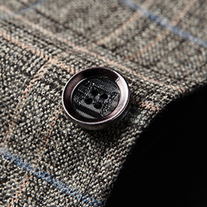 Men’s Embroidered Slim Fit Blazer – Stylish One-Button Jacket for Formal Events