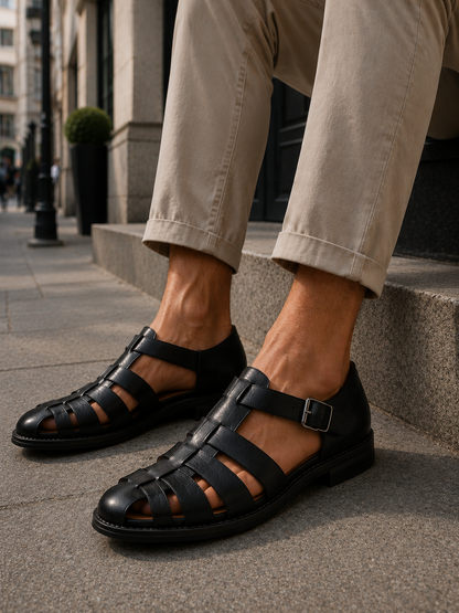 Men's Fisherman Sandals | Closed-Toe & Buckle Fastening