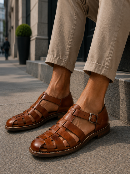 Men's Fisherman Sandals | Closed-Toe & Buckle Fastening