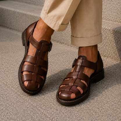 Men's Fisherman Sandals | Closed-Toe & Buckle Fastening