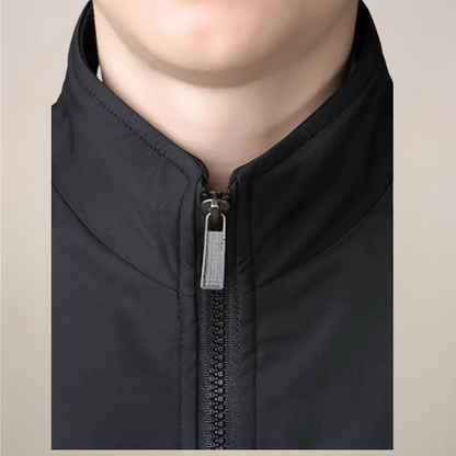 Men's Fleece-Lined Zip-Up Jacket for Winter and Everyday Style