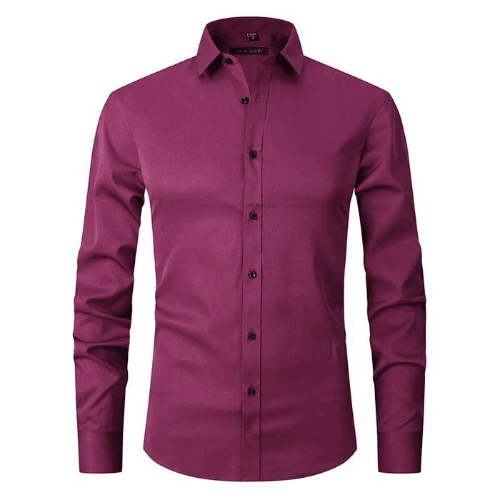 Men's Flexible Cotton Dress Shirt for Office Wear