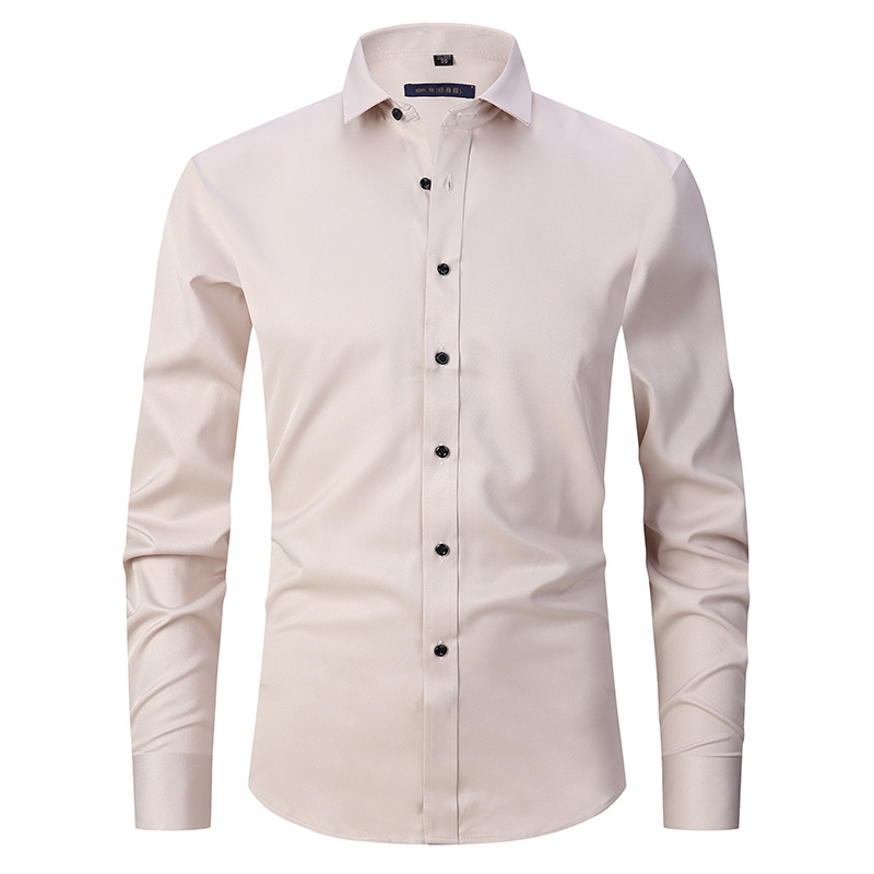 Men's Flexible Cotton Dress Shirt for Office Wear
