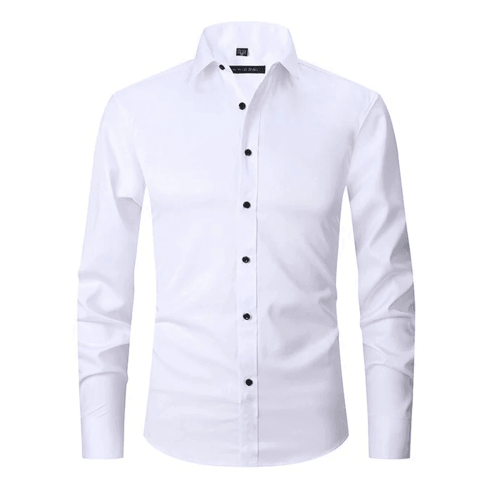 Men's Flexible Cotton Dress Shirt for Office Wear