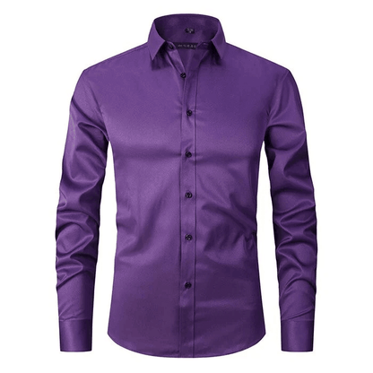 Men's Flexible Cotton Dress Shirt for Office Wear