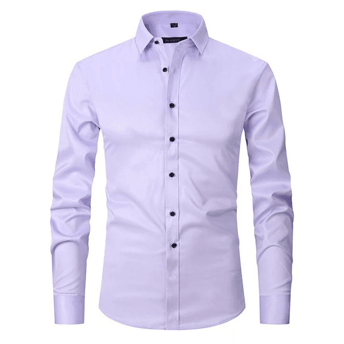 Men's Flexible Cotton Dress Shirt for Office Wear