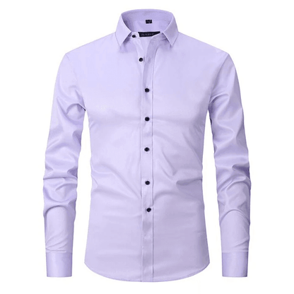 Men's Flexible Cotton Dress Shirt for Office Wear