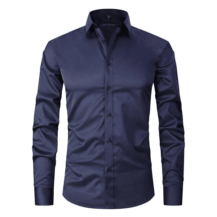 Men's Flexible Cotton Dress Shirt for Office Wear