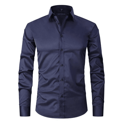 Men's Flexible Cotton Dress Shirt for Office Wear