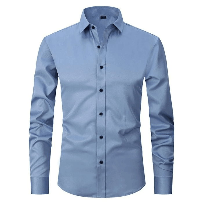 Men's Flexible Cotton Dress Shirt for Office Wear