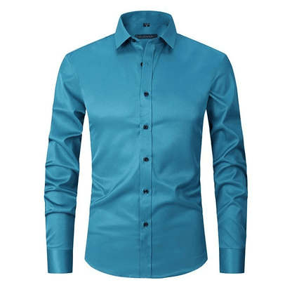 Men's Flexible Cotton Dress Shirt for Office Wear