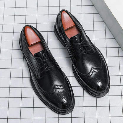 Men’s Formal Dress Shoes – Brock Cut – Rounded Toe for Business and Events