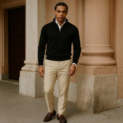Men's Half-Zip Pullover – Stylish Layer for Year-Round Wear