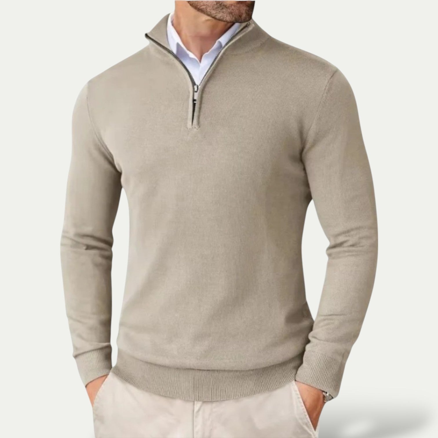 Men's Half-Zip Pullover – Stylish Layer for Year-Round Wear
