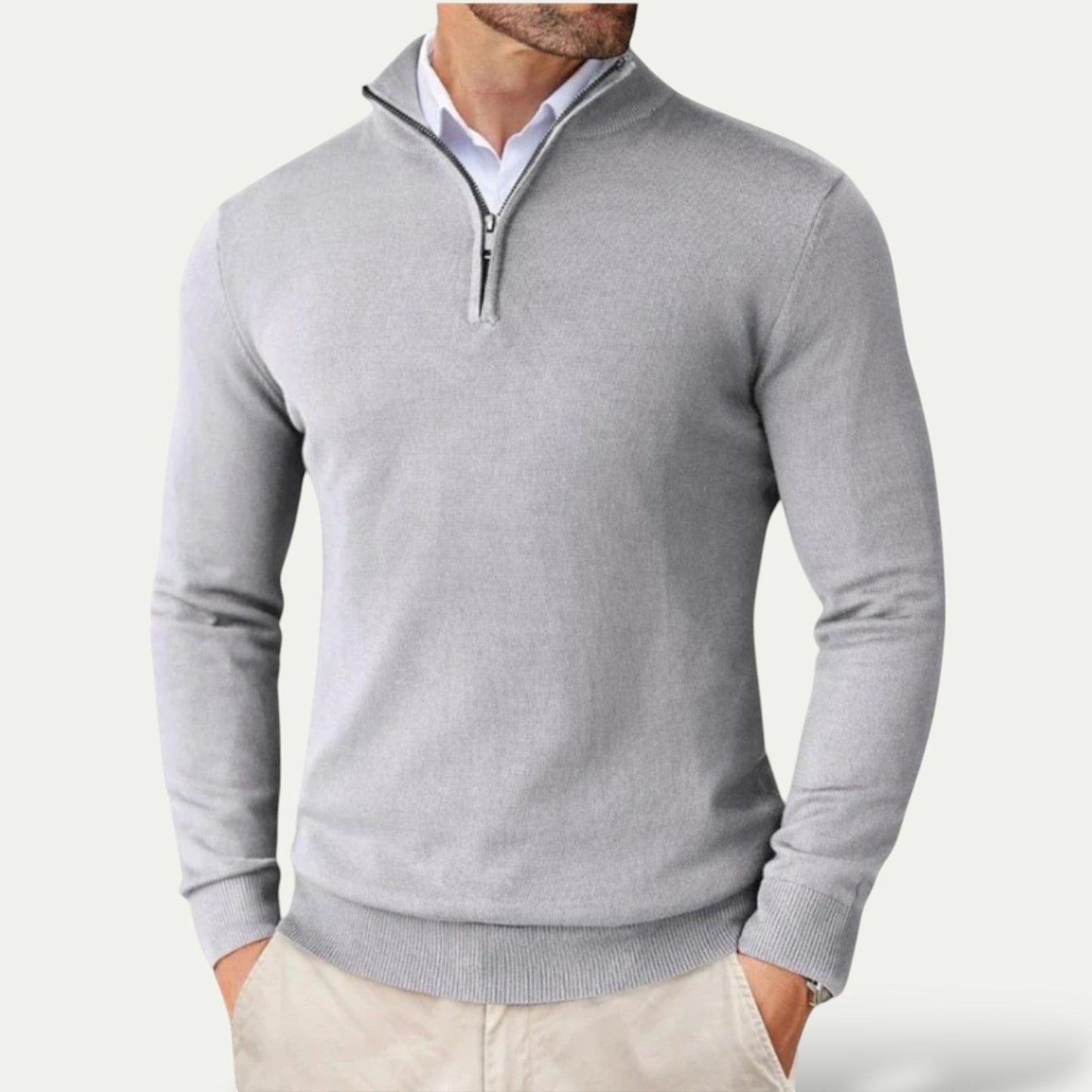 Men's Half-Zip Pullover – Stylish Layer for Year-Round Wear