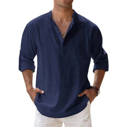 Men's Henley Shirt | Button Neck & Breathable