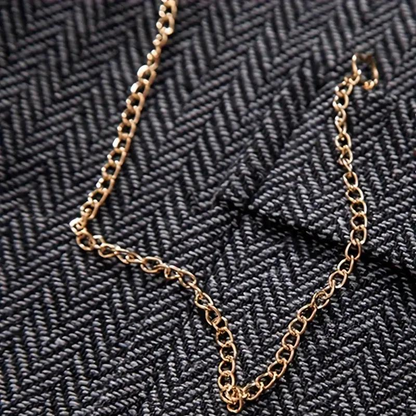 Men's Herringbone Waistcoat for Year-Round Style