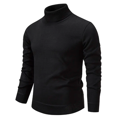 Men's High-Neck Knit Sweater for Stylish Layering