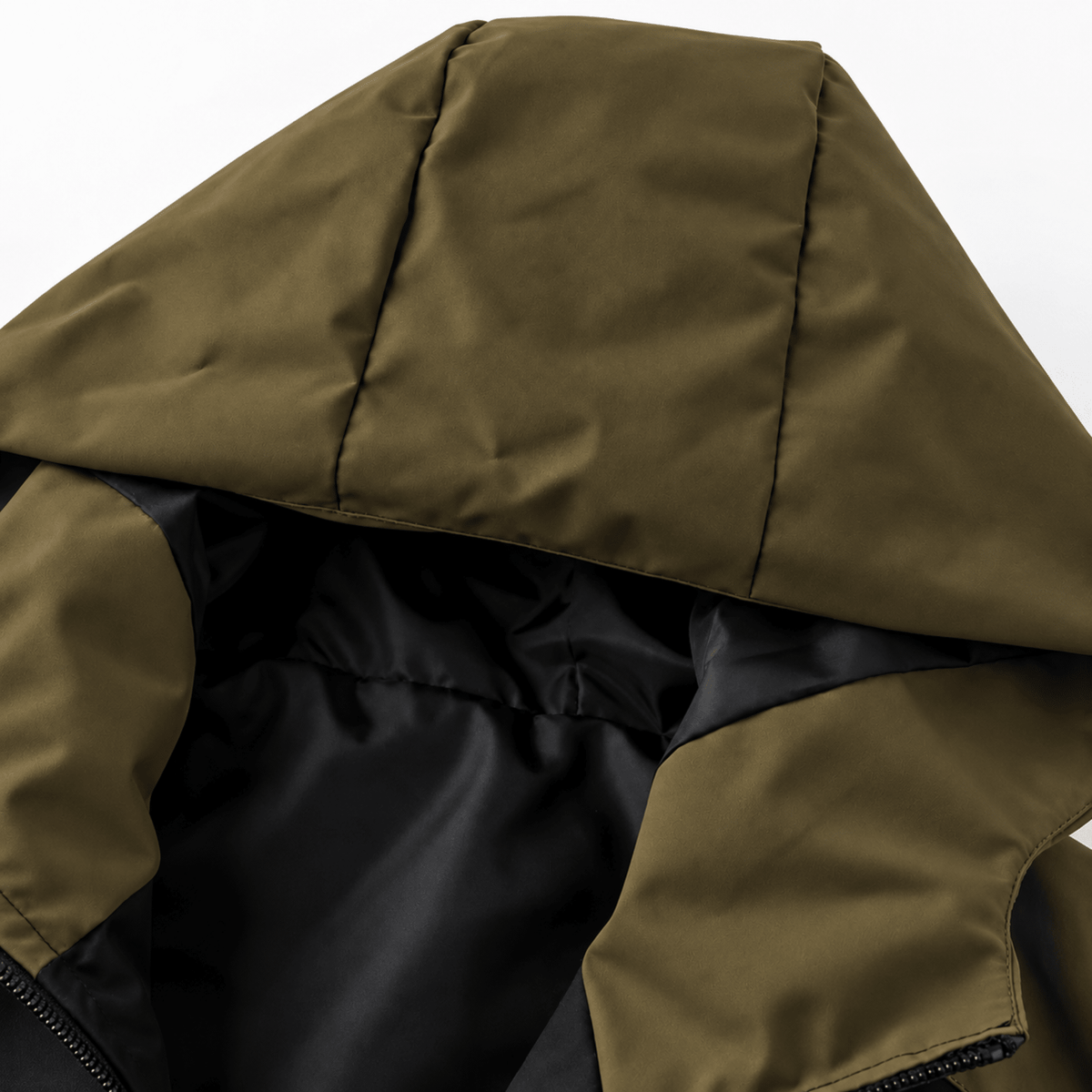 Men's Hooded Jacket | Colour Block Design & Zip Pockets