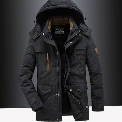 Men's Hooded Winter Jacket | Windproof & Insulated