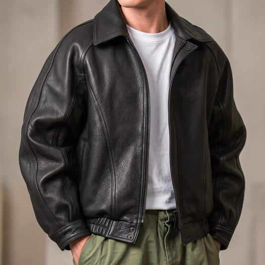 Men's Jacket | Zip-Up Collared Bomber