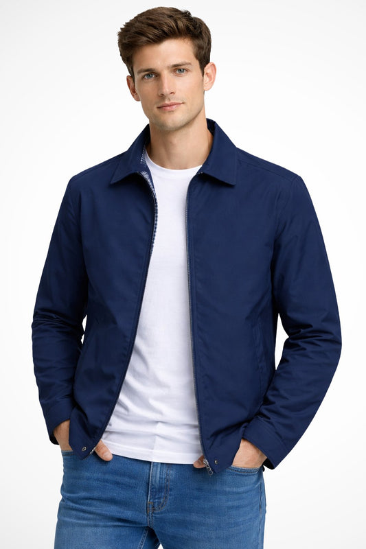 Men's Jacket | Zip-Up Harrington Style